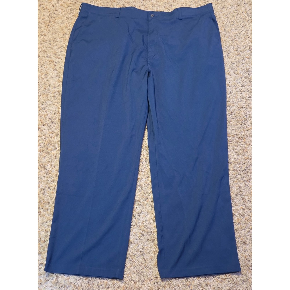 Pro Tour Active Stretch Golf Pants Mens size 46x30 Navy Flat Front